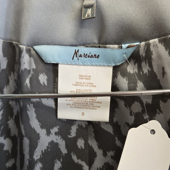 Vintage Marciano Set! Silver Grey Women's Blazer And Skirt - Picture 5 of 7